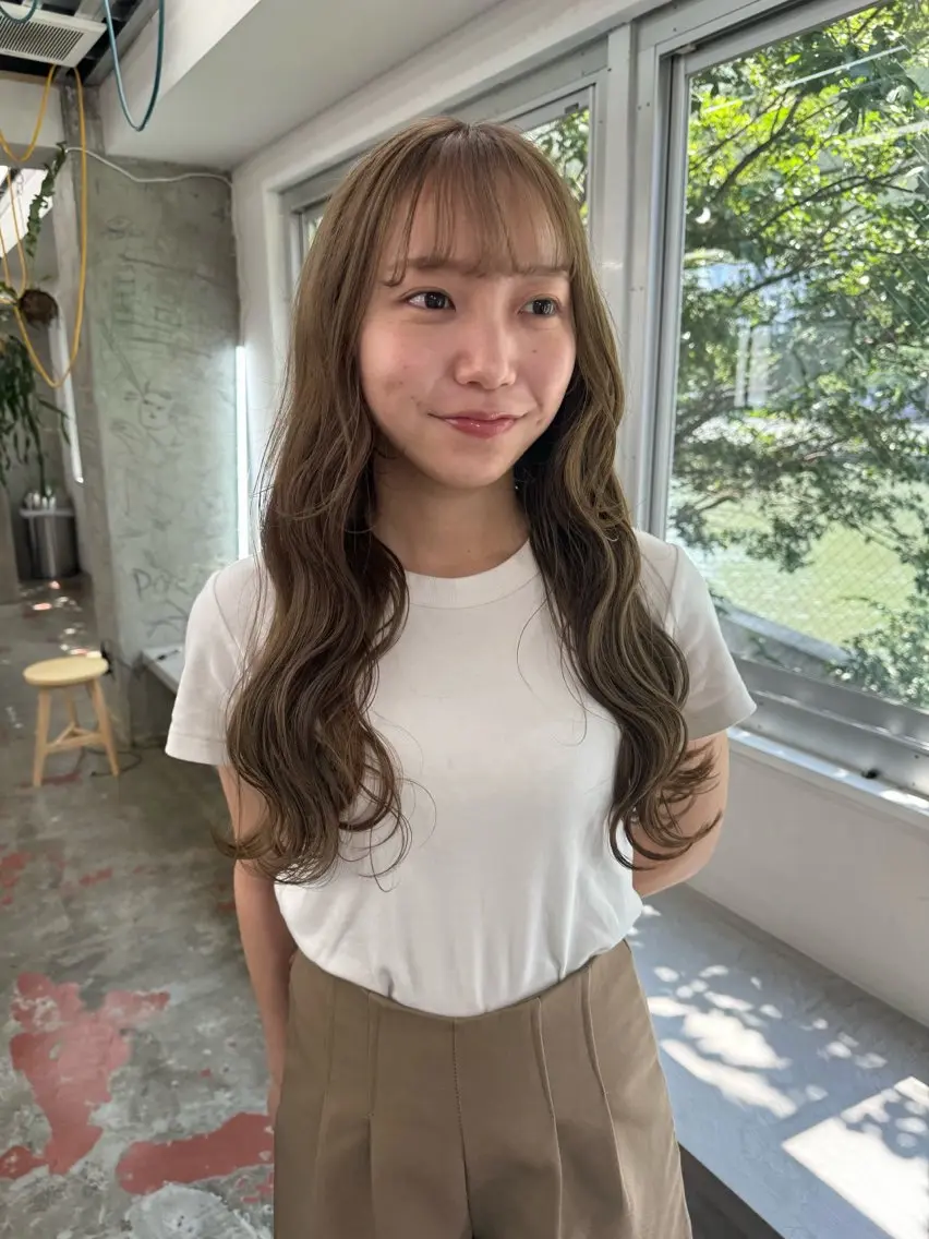 ロング カラー ヘアアレンジ メンズ 心斎橋美容室 Junのヘアスタイル