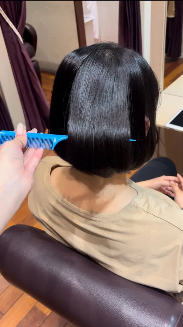 ミディアム トリートメント 酸熱トリートメント 髙橋 愛実のヘアスタイル