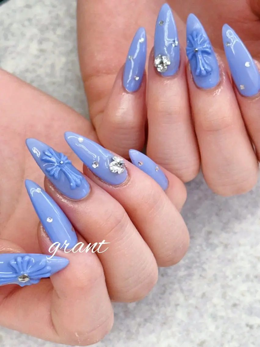 ネイル 長さ出し ロングネイル ハンドネイル nailsalon grantのネイルデザイン