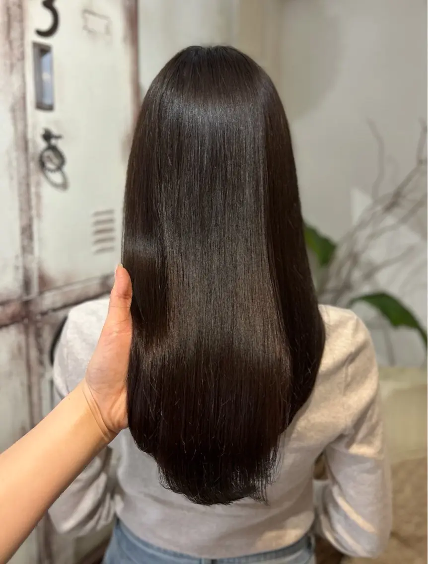 ロング カラー カット ヘアカラー トリートメント ヘッドスパ putri 川邉 優花のヘアスタイル