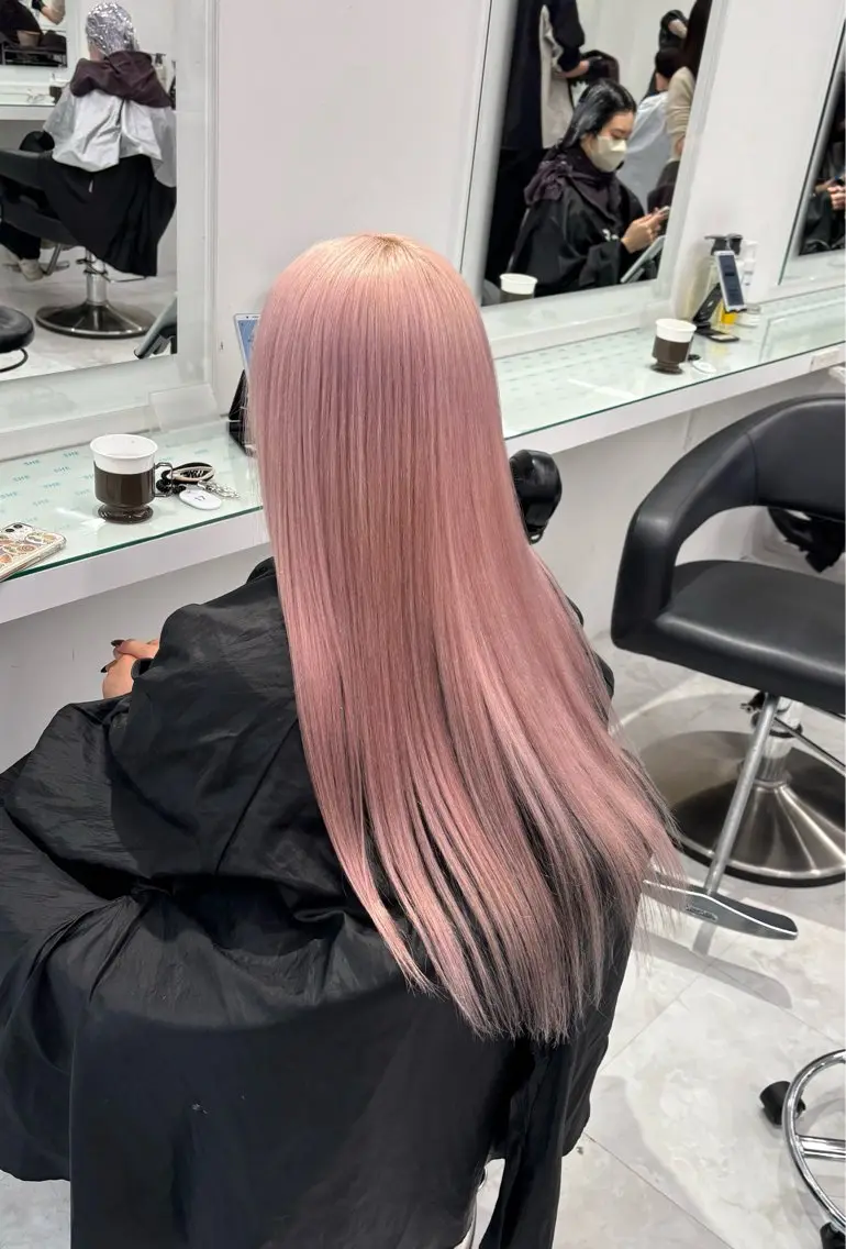 ロング カラー ヘアカラー トリートメント ヘアセット ウルフカットマスター みつきのヘアスタイル