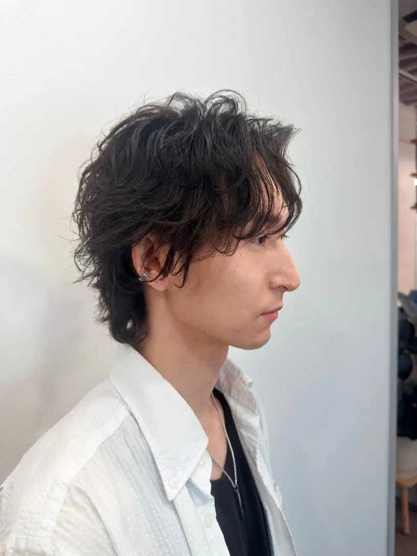 ショート パーマ メンズ メンズパーマ カット パーマ KOTKA 大山和希のヘアスタイル