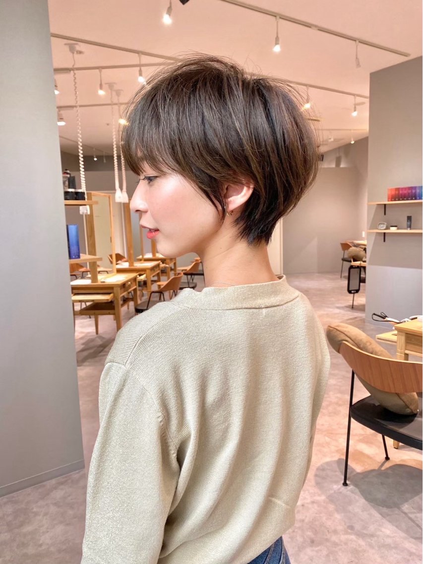 ショート カラー 似合わせカット ショートヘア カット ヘアカラー お悩み解決ショート/ 似合わせカット/といのヘアスタイル
