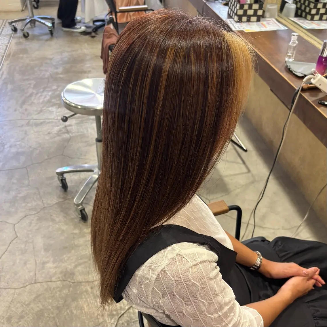 ロング カラー Noa🎀🫧 KNACK 東三国のヘアスタイル