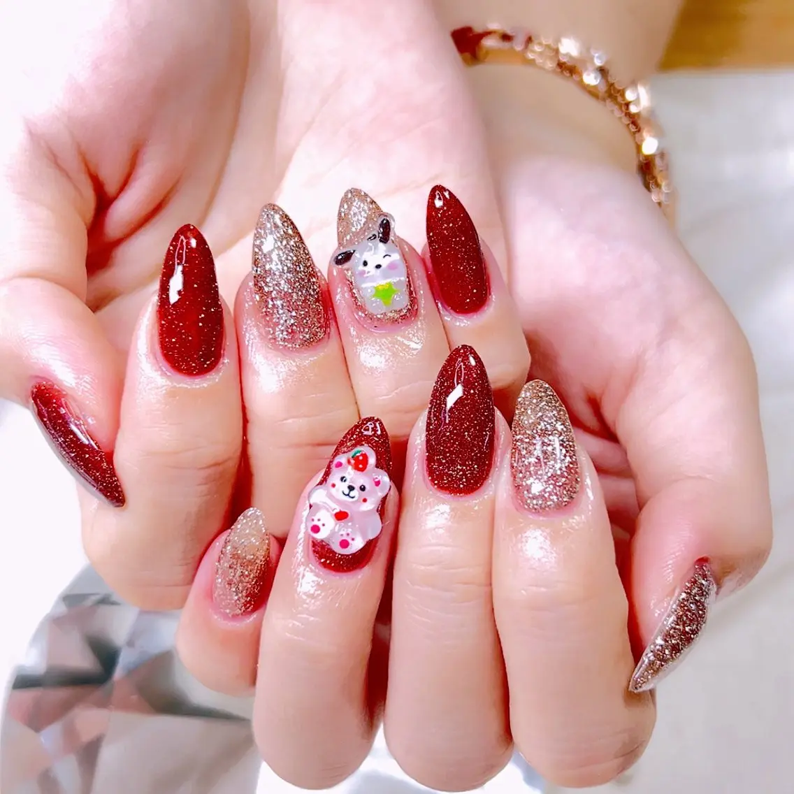 ネイル ワンカラーネイル ぷっくりネイル Cute Tips nailのネイルデザイン