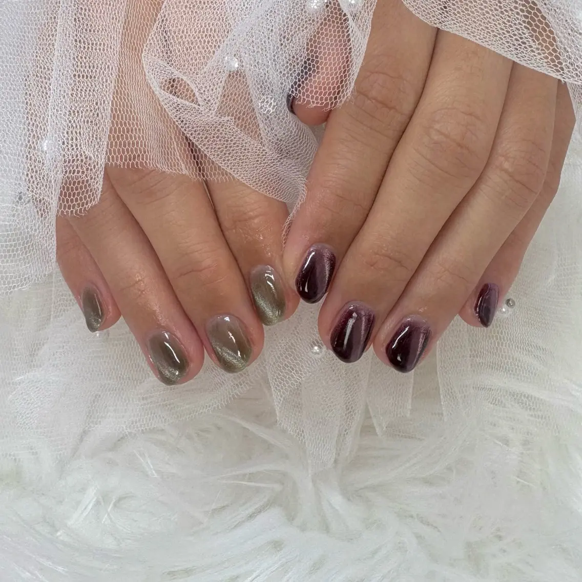 ネイル マグネットネイル ハンドネイル SHINE nail salonのネイルデザイン