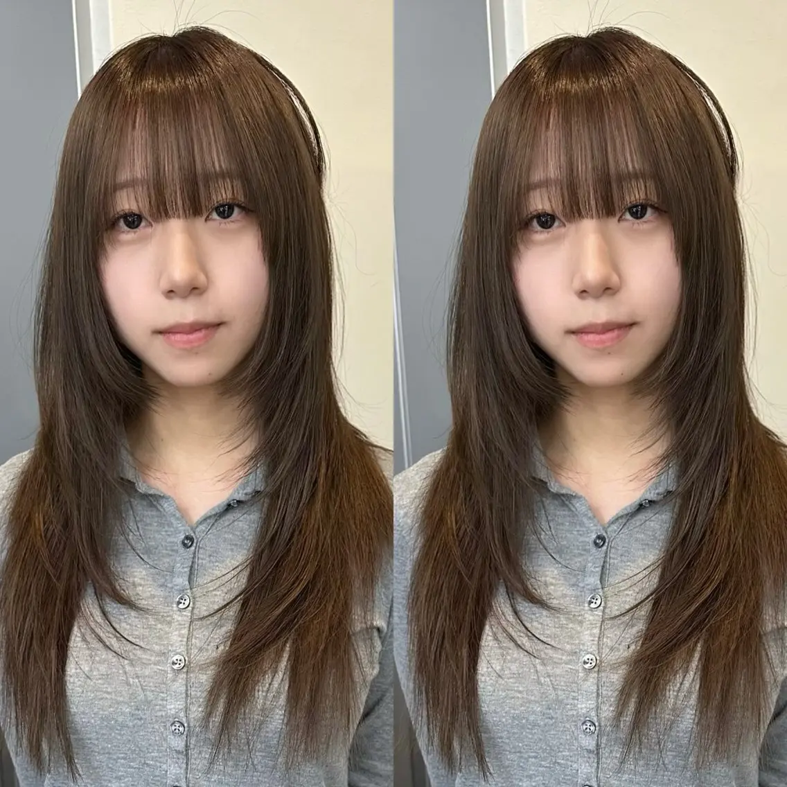 カラー ブラウンカラー 透明感カラー ヘアカラー slit kokoroのヘアスタイル