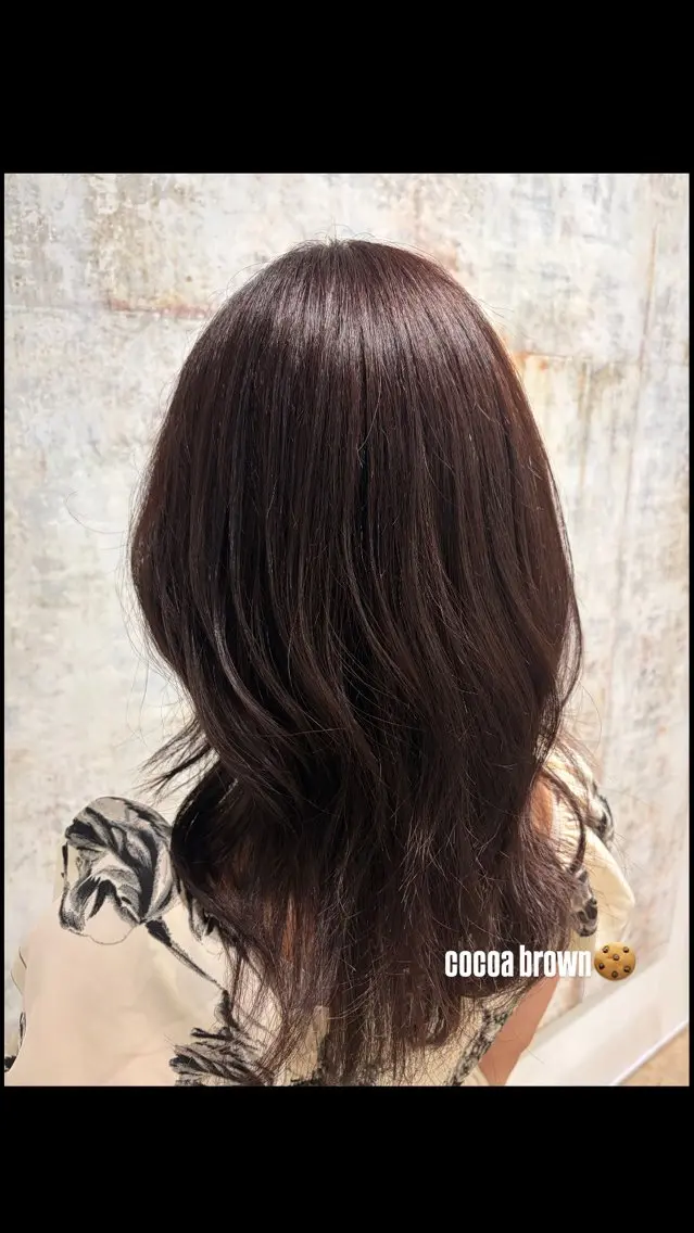 セミロング カラー 百々花 《Elme》のヘアスタイル