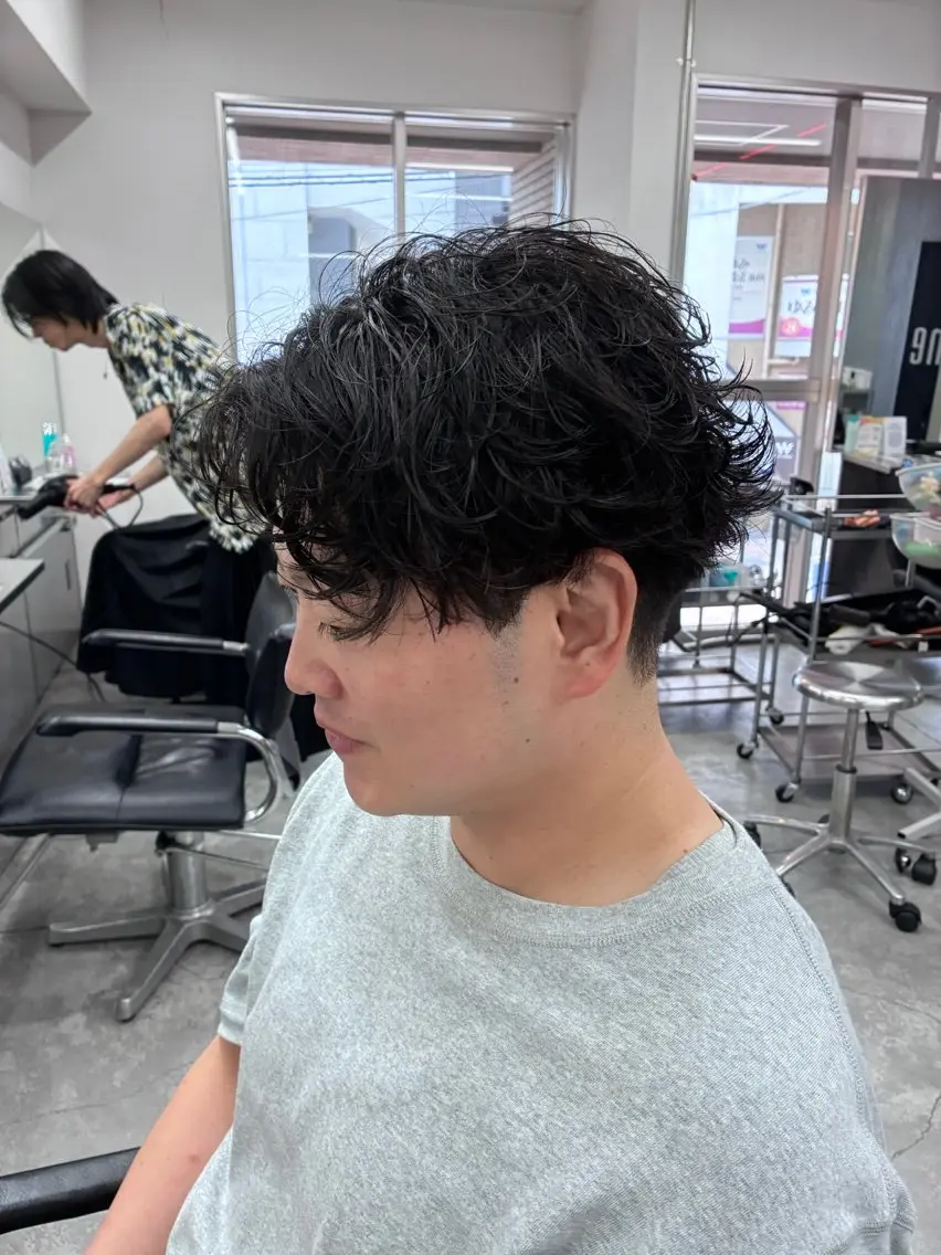 ショート パーマ メンズ メンズパーマ カット パーマ トリートメント ヘアセット 💈海外風パーマ 💈メンズ/颯太のヘアスタイル