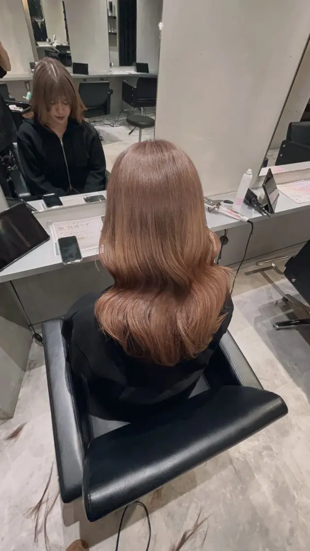 ロング カラー カット ヘアカラー トリートメント レイヤー×ブリーチ ×エクステ💫ひかるのヘアスタイル