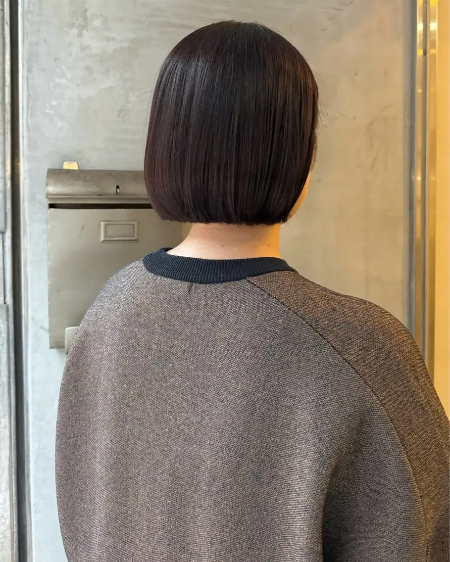ショート ワンレンボブ ボブ 似合わせカット🫧 吉見衣生のヘアスタイル