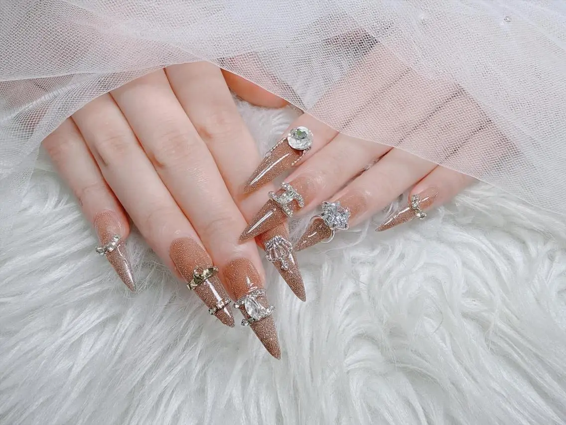 ネイル オーロラネイル チークネイル フットネイル ジェルネイル 韓国ネイル ハンドネイル Hbaby nailのネイルデザイン