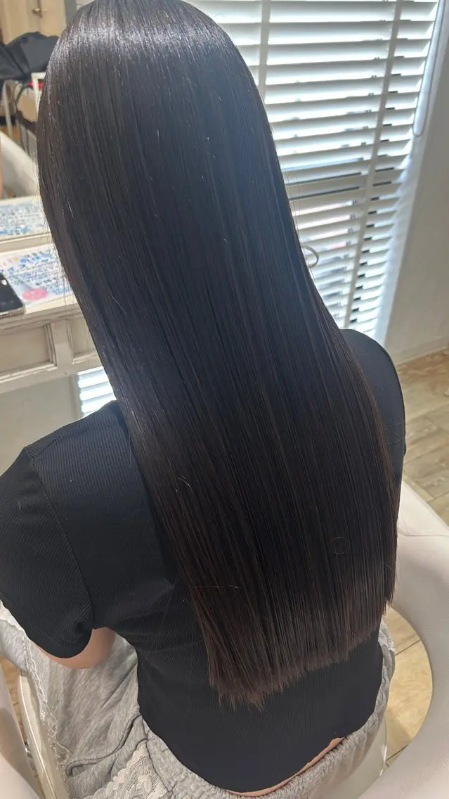 ロング 縮毛矯正 遠藤 美空のヘアスタイル