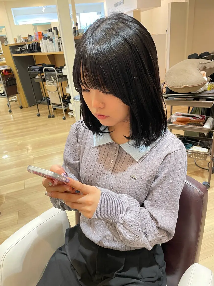 ショート カラー カット ヘアカラー トリートメント 韓国レイヤー🎀/ 顔周り特化🎀/豊田のヘアスタイル