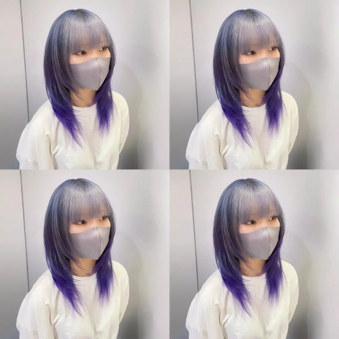 ミディアム カラー ヘアアレンジ ヘアカラー トリートメント 💎韓国レイヤー ×エクステゆうま💎のヘアスタイル