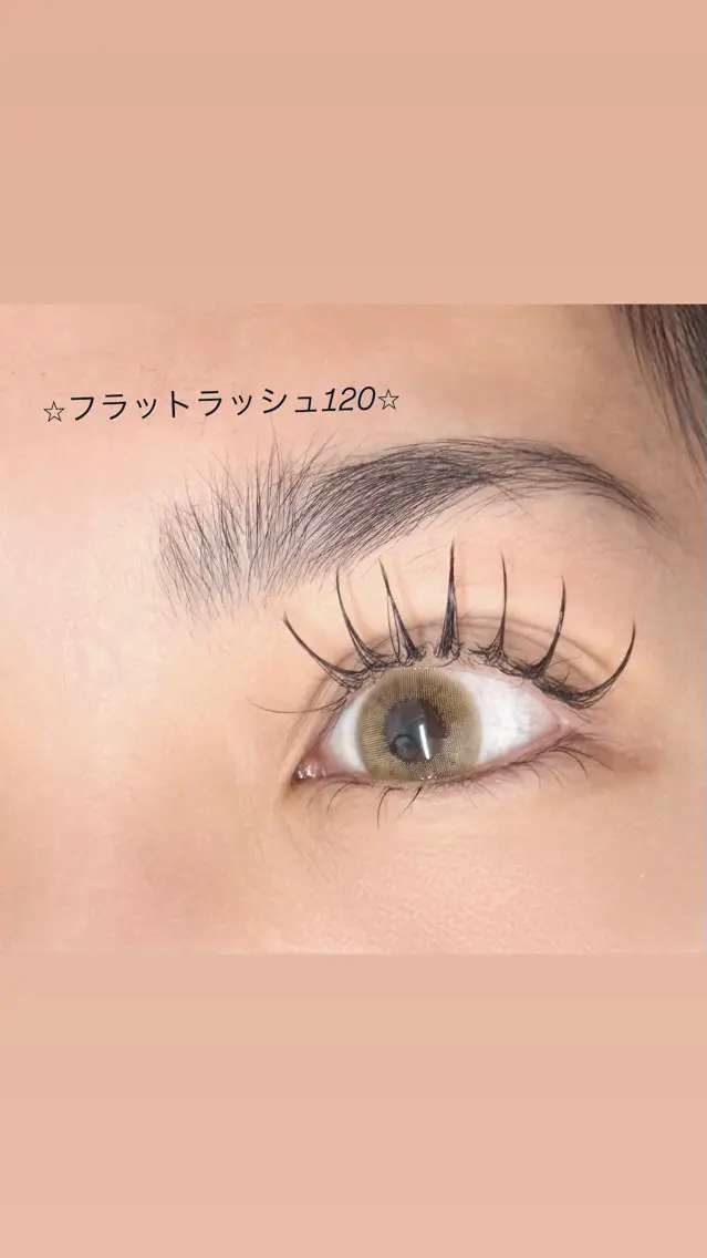 マツエク・マツパ フラットラッシュ ナチュラル マツエク y'sbeauty 天王寺　tomohaのマツエク・マツパデザイン