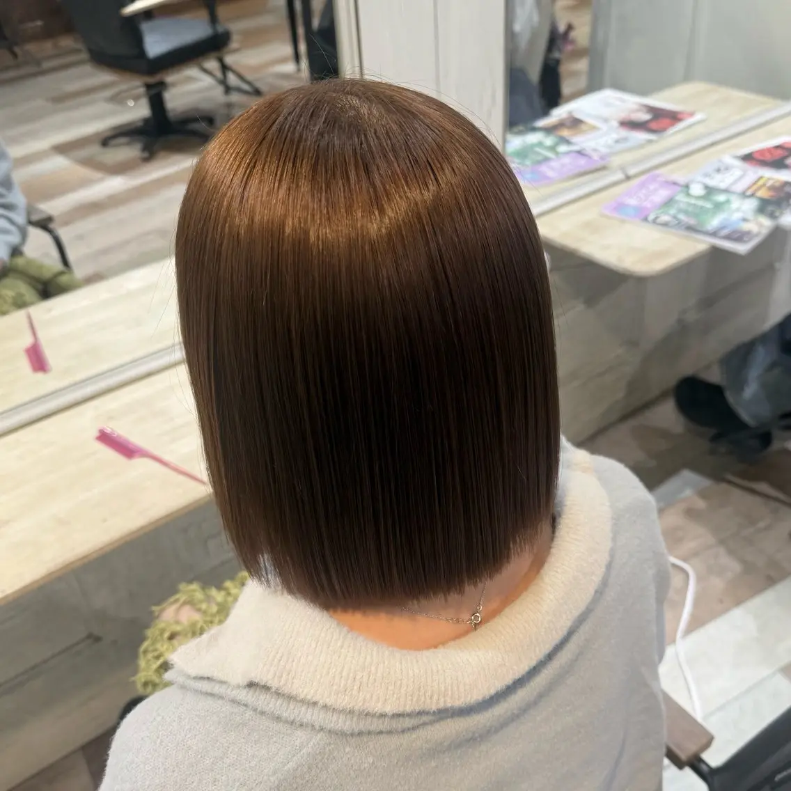 ミディアム ミディアムパーマ くせ毛 髪質改善 縮毛矯正 トリートメント トリートメント ゆうな🎀/池袋 /LOVELEYのヘアスタイル