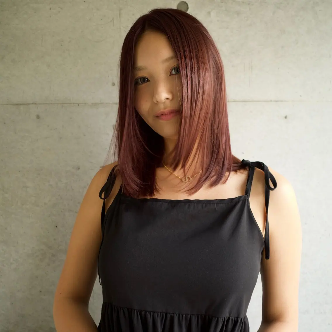 ミディアム カラー ヘアカラー トリートメント uchiyama kenのヘアスタイル