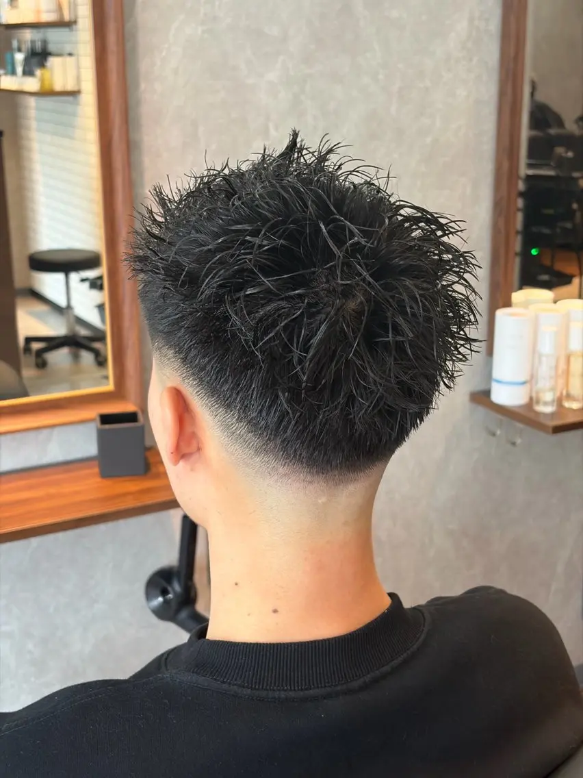 ショート パーマ メンズ 高橋 怜玖/仙台/長町のヘアスタイル