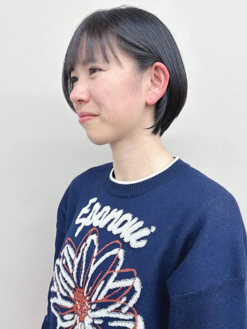 ショート カット ボブ/ゆるふわ ボブパーマ/とういのヘアスタイル