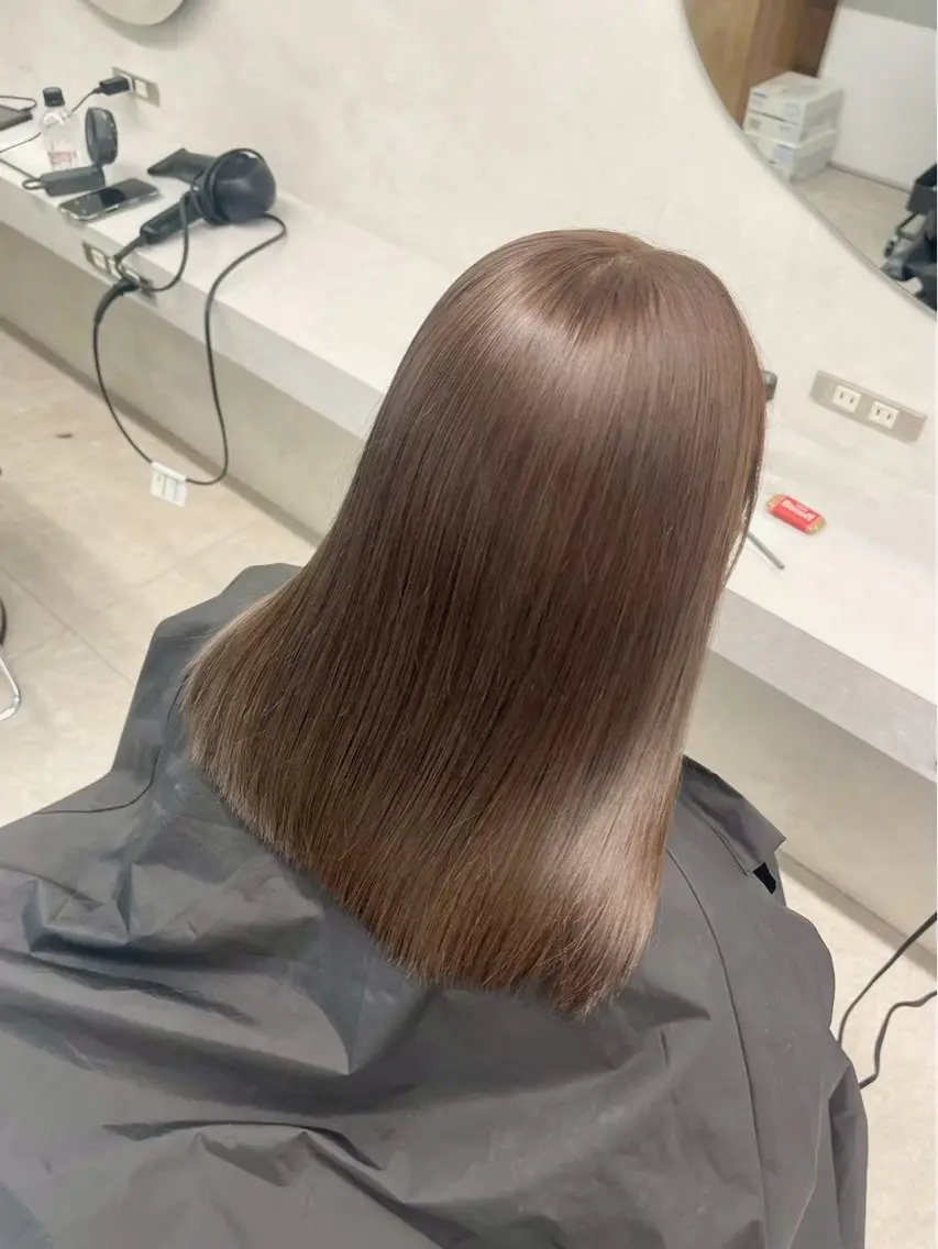 💫ブリーチなしで叶えるうるツヤwカラー+1stepトリートメント💫の写真
