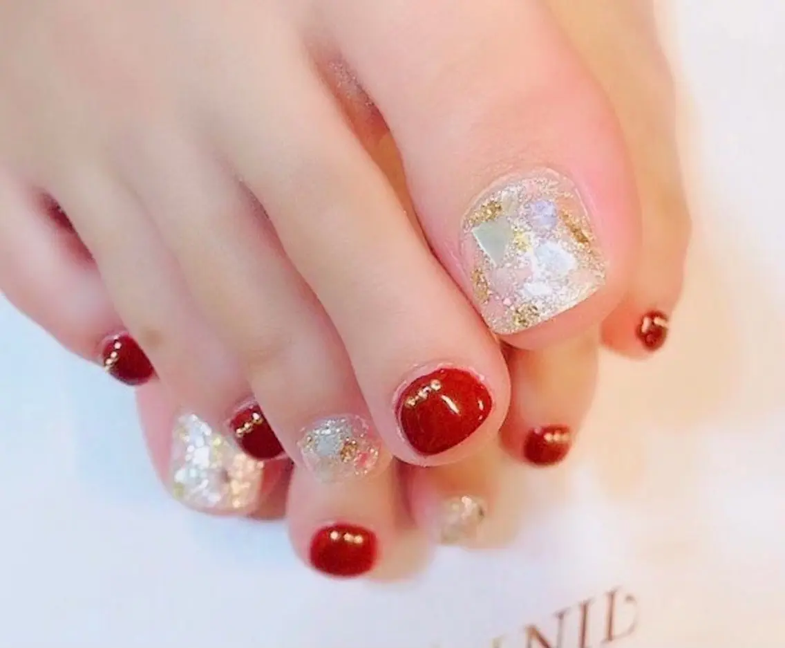 ネイル フットネイル 🦋YU810 ナチュラル専門店🦋のネイルデザイン