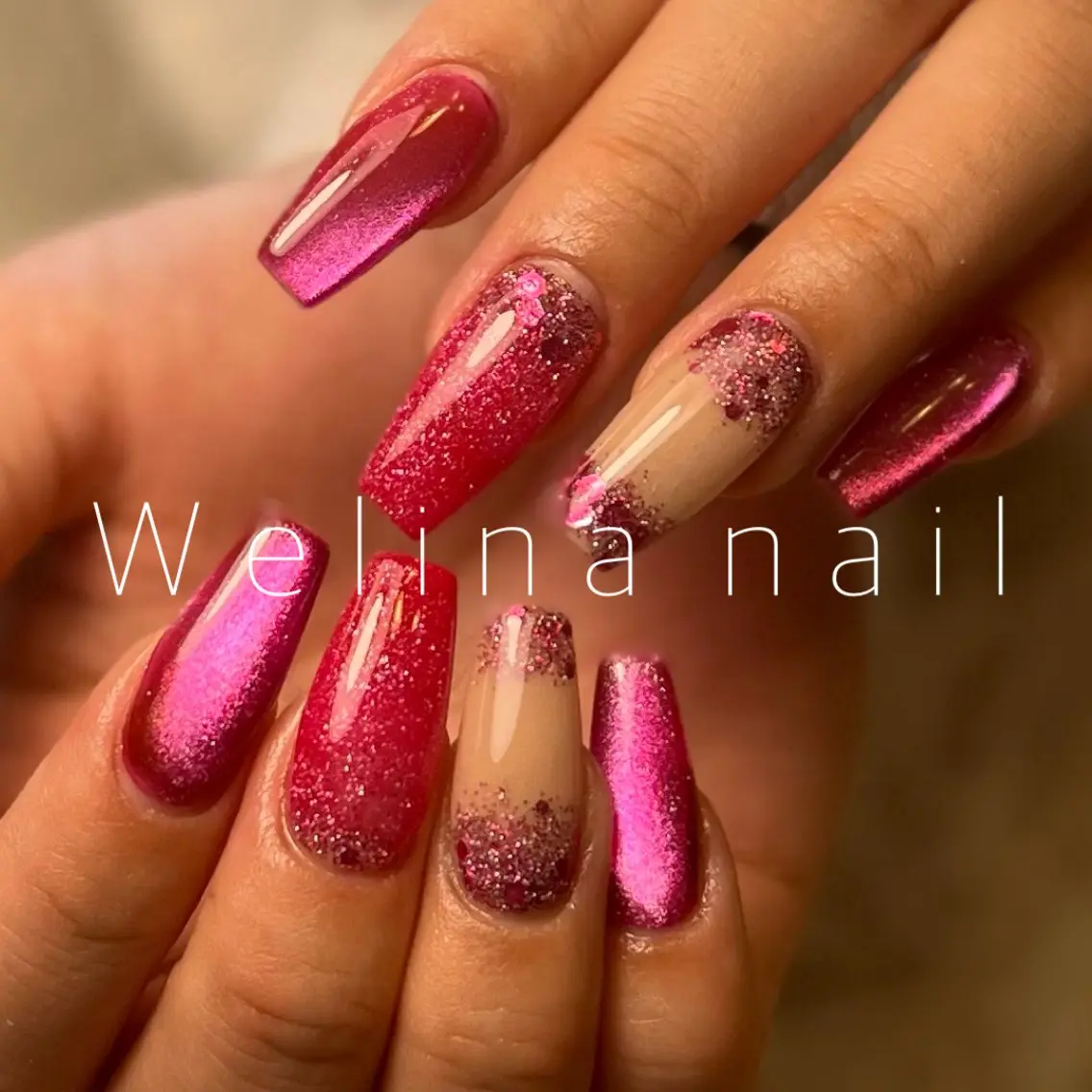 ネイル マグネットネイル Welina nailのネイルデザイン