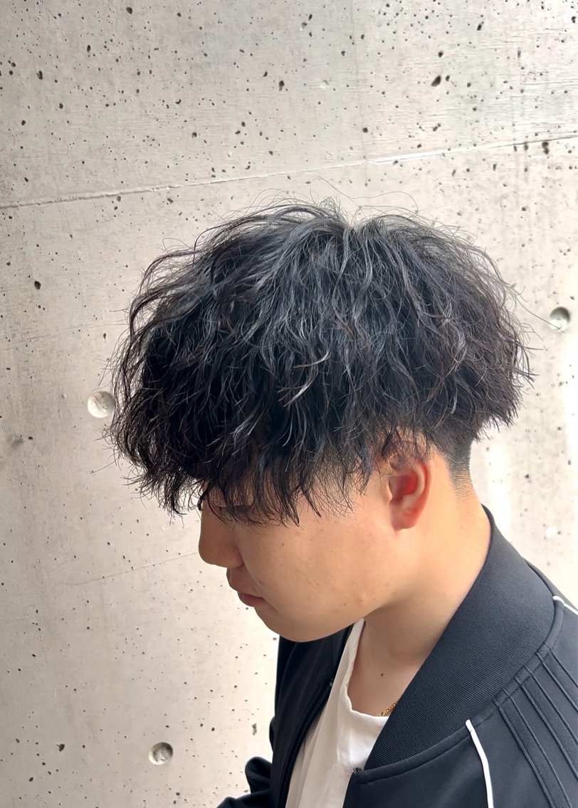 ショート カット パーマ メンズ特化美容師 ‼️ 永留 卓己のヘアスタイル