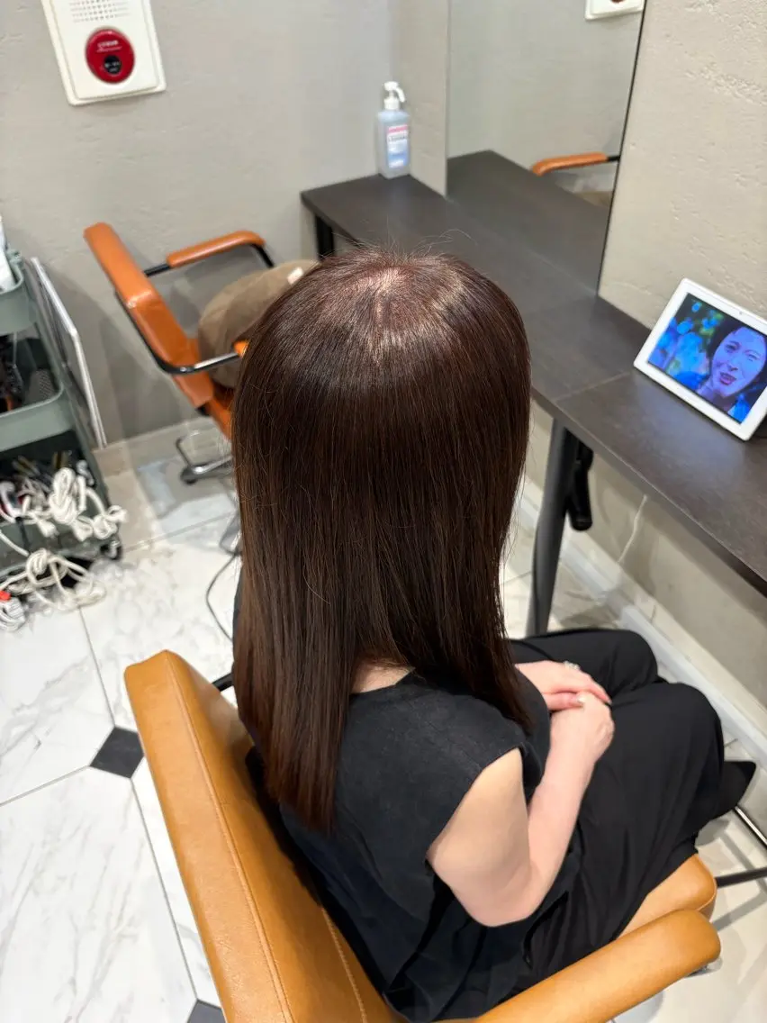 ロング ヘアカラー 藤田 直のヘアスタイル