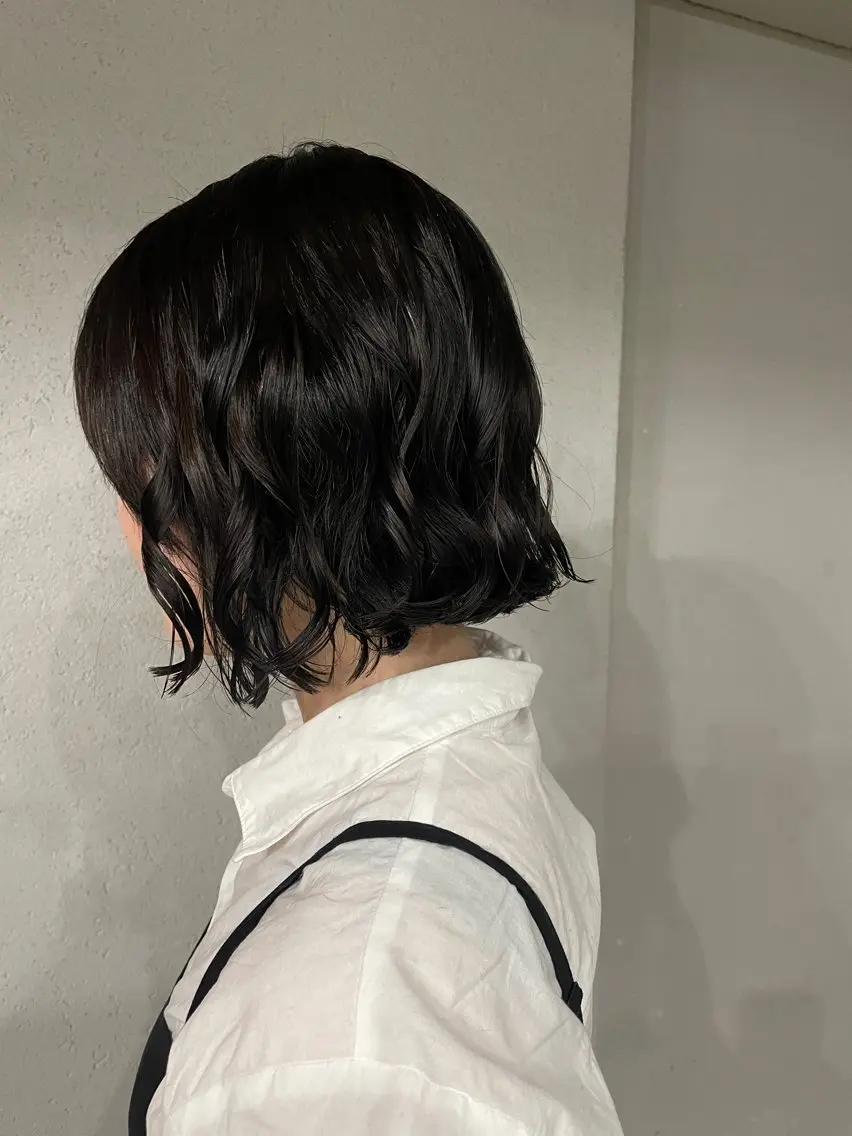 ミディアム カラー パーマ カット 表参道🌿赤み消し カラー/チナツのヘアスタイル
