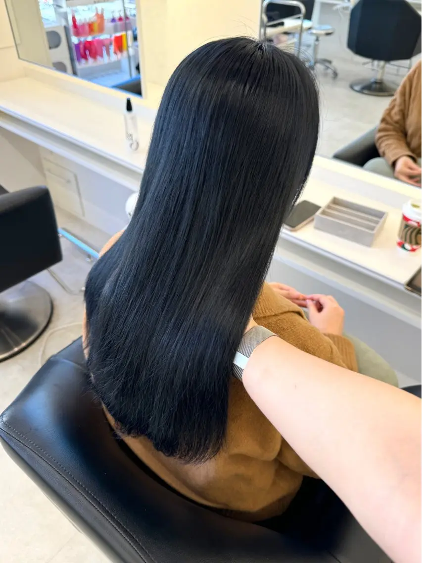 ロング カラー NANO/ ブリーチ×レイヤーのヘアスタイル