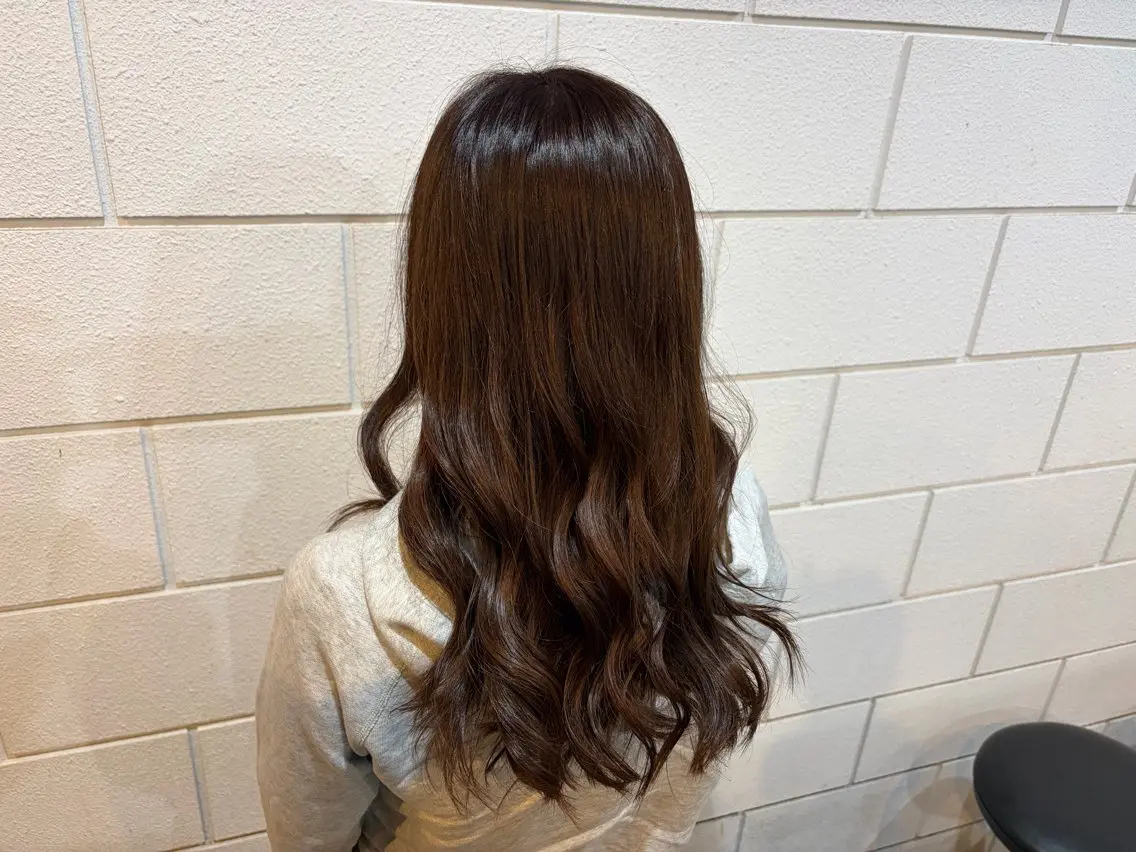 カラー ブラウンカラー ピンクカラー 土屋 梓咲のヘアスタイル