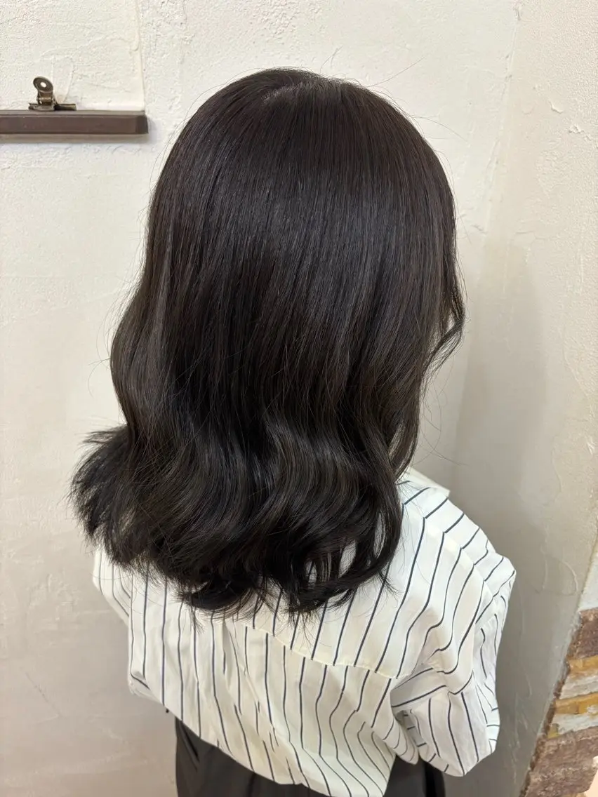ミディアム ヘアカラー 🫧透明感カラー🫧 きっかのヘアスタイル