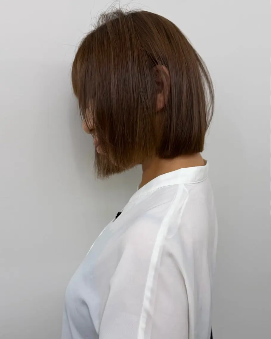 ミディアム カラー ヘアカラー LAKING あおいのヘアスタイル