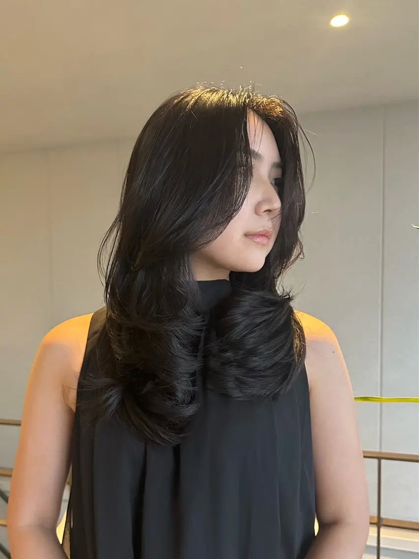 ロング カラー レイヤーカット カット ヘアカラー トリートメント 上品な大人レイヤー 🍀渋谷🍀濱口敬太のヘアスタイル
