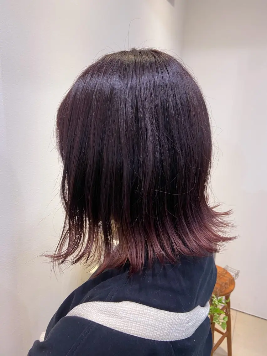ミディアム カラー デザインカラー ラベンダーカラー ラベンダーピンク ピンクカラー カット ヘアカラー 🥀Takumi 🥀二子玉川のヘアスタイル