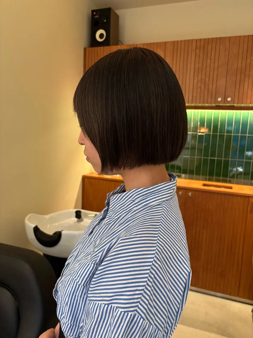 ショート ボブ カット ヘアカラー トリートメント aoi ♡グレージュ ・ベージュカラーのヘアスタイル