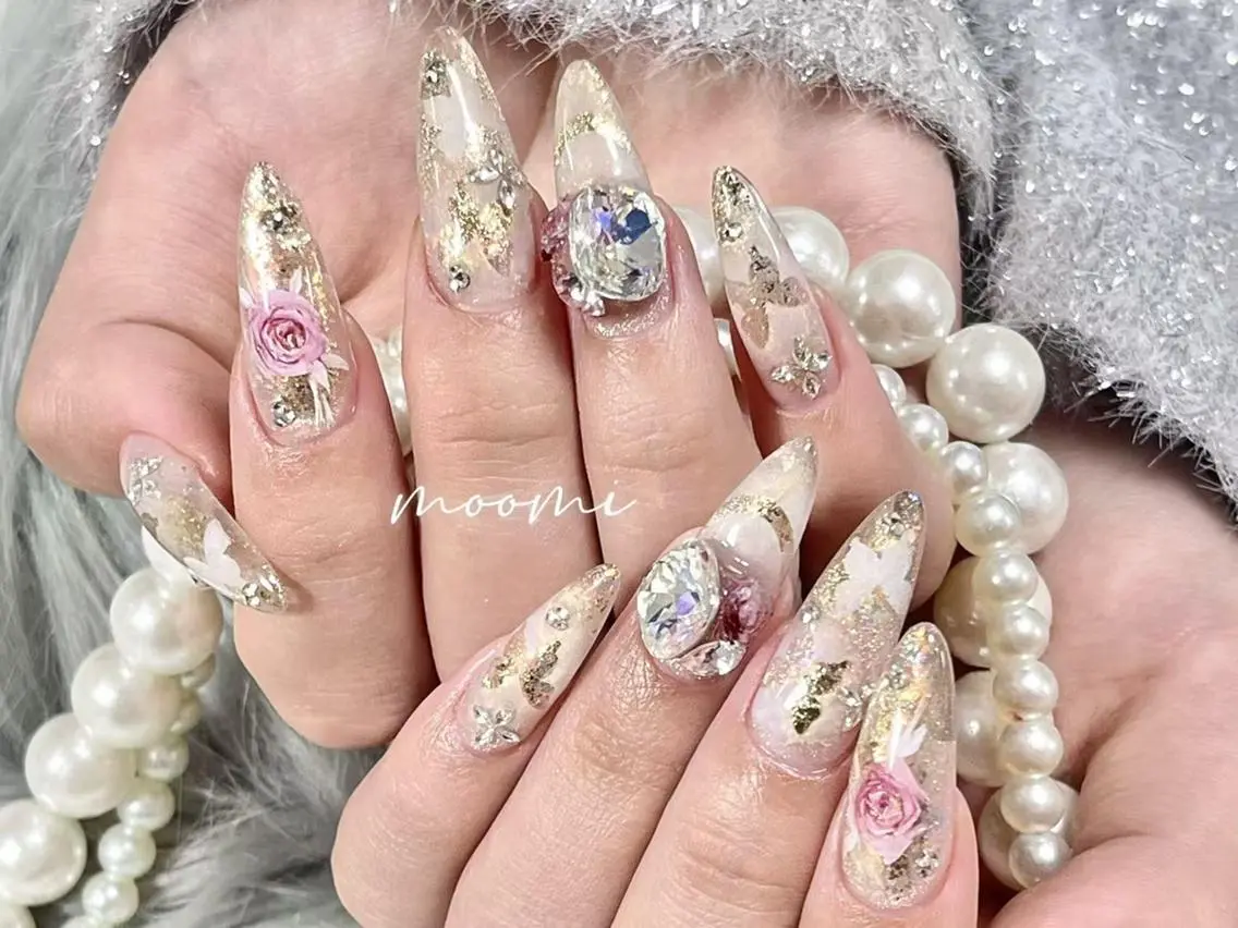 ネイル 長さ出し ジェルネイル グラデーション 韓国ネイル マグネットネイル moomi nail スカルプ専門のネイルデザイン