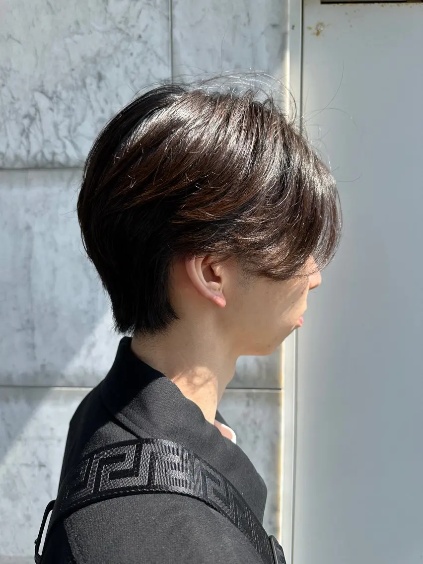 ショート パーマ メンズ ハッシュカット 田窪珠妃のヘアスタイル