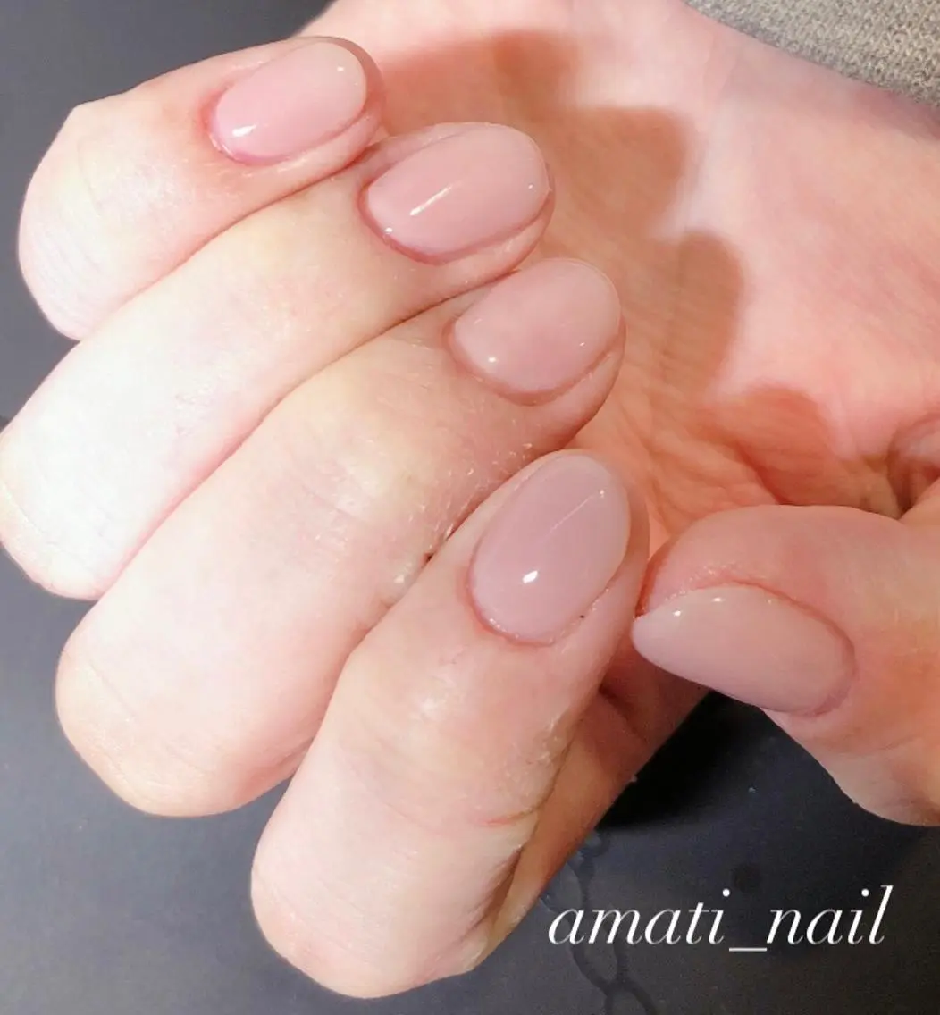 ネイル ワンカラーネイル ハンドネイル amati_nail TAKAKOのネイルデザイン