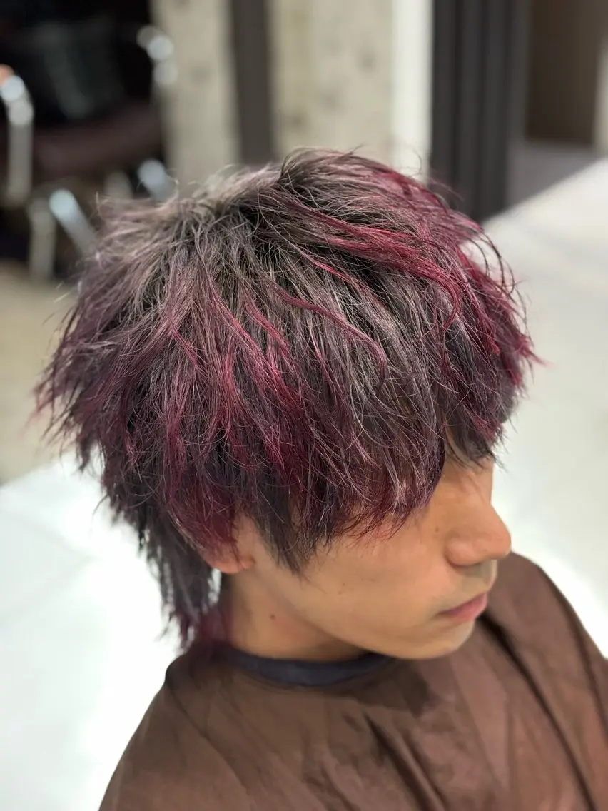 ショート メンズ ０分パーマ/ メンズパーマ藤原海斗のヘアスタイル
