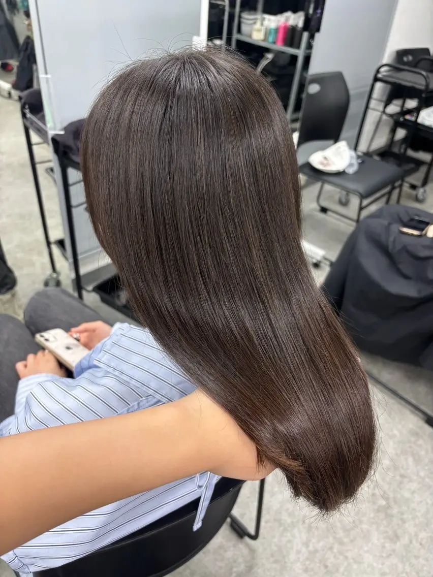 ロング カラー 韓国トレンドヘア🤍 Chima🤍のヘアスタイル