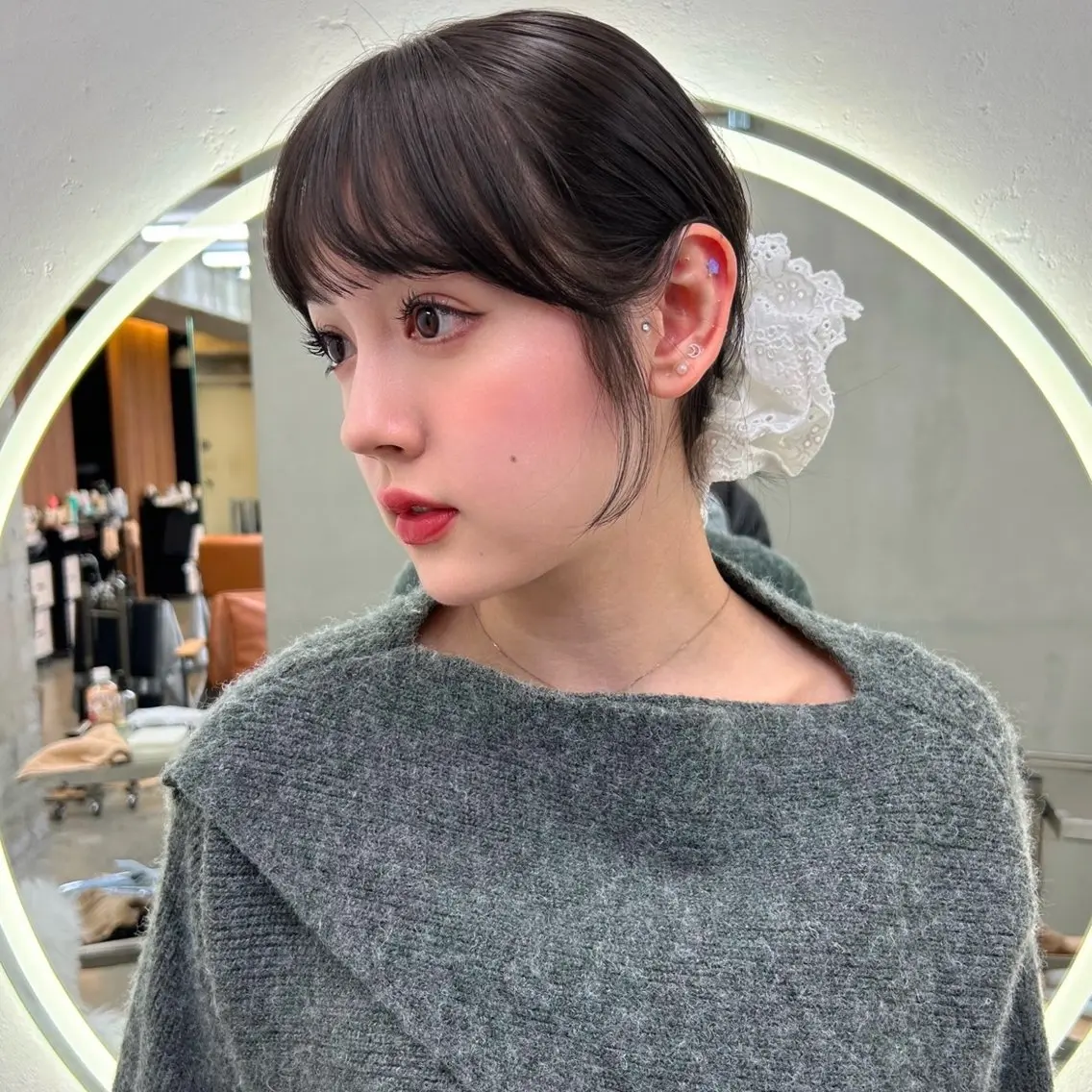 ヘアアレンジ カット ヘアカラー トリートメント ヘアセット 🌸透明感/レイヤー / 栗林 彩🌸のヘアスタイル