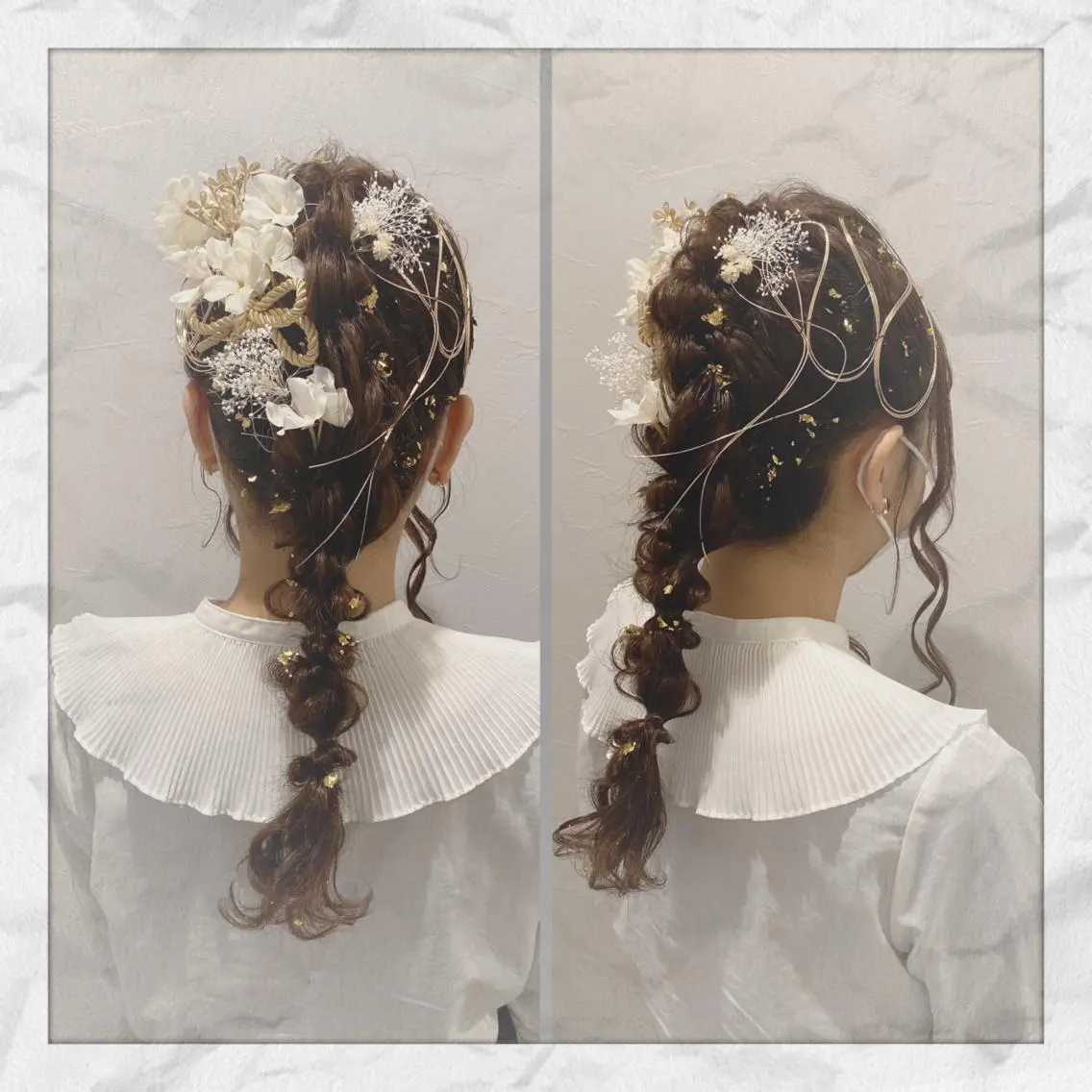 セミロング ヘアアレンジ ヘアセット ヘアセット/着付け 𓇼 まつもと𓇼のその他イメージ