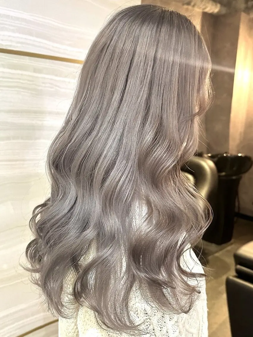 ロング カラー 透明感カラー 似合わせカット ヘアカラー トリートメント 🎀りな🎀透明感 カラー特化大宮のヘアスタイル