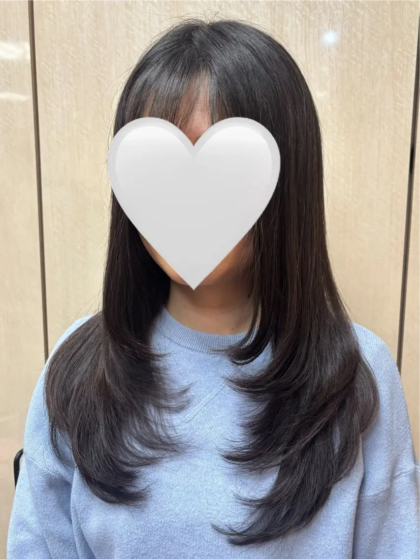 ロング レイヤーカット カット トリートメント 坂田 美空のヘアスタイル