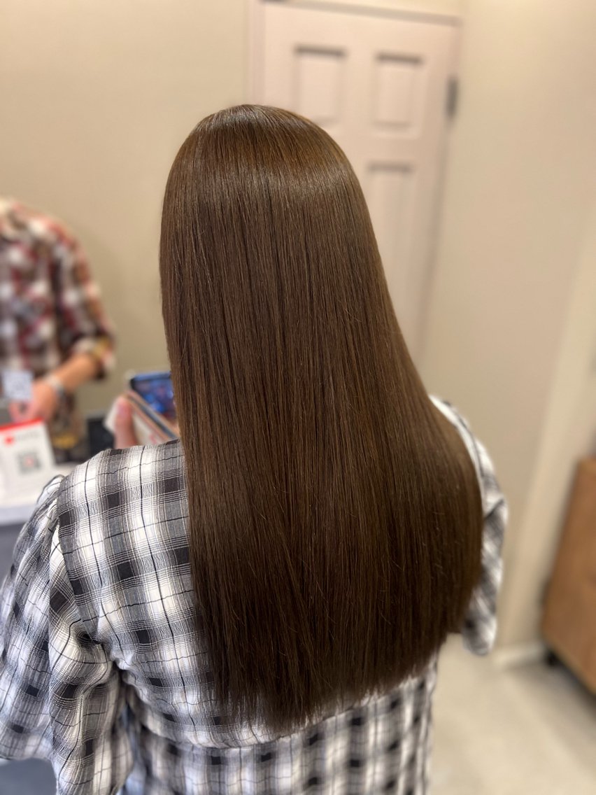 ロング カラー ベージュカラー オリーブベージュ カット ヘアカラー 🥀さとう ゆうな🥀のヘアスタイル