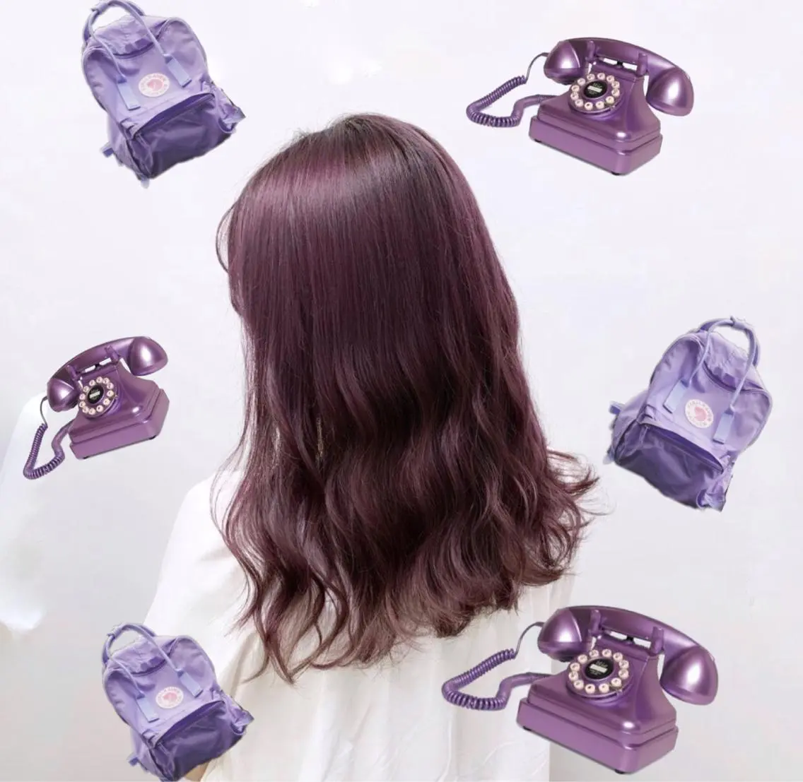 セミロング カラー ヘアアレンジ 上品＆韓国風 🥀海心🥀のヘアスタイル