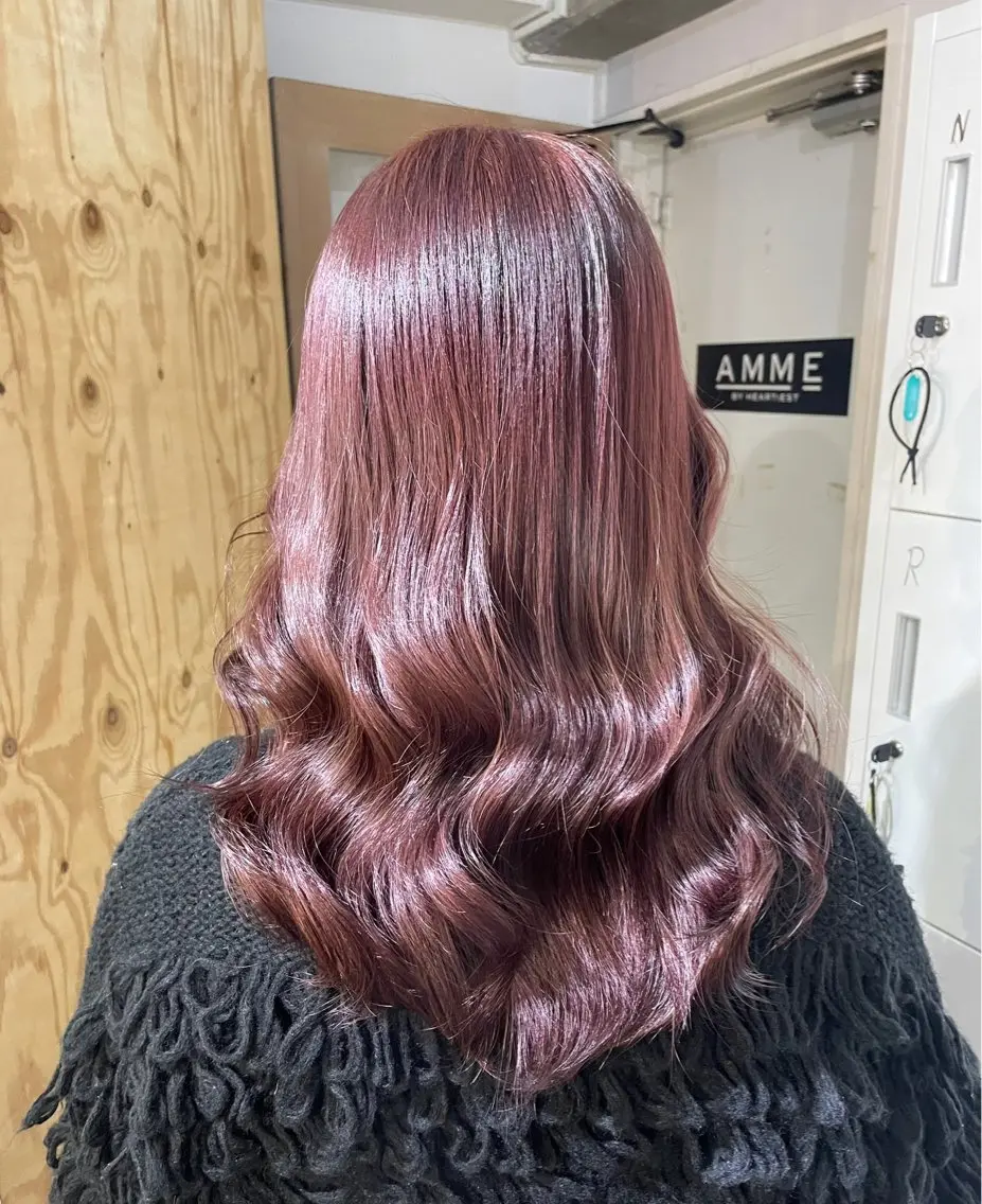 セミロング カラー ヘアカラー トリートメント ふかたさや🌟 艶感カラー🌟のヘアスタイル