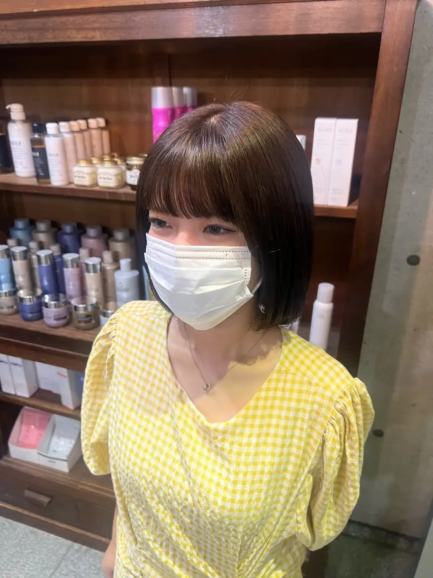 ブリーチ無しワンカラーの写真